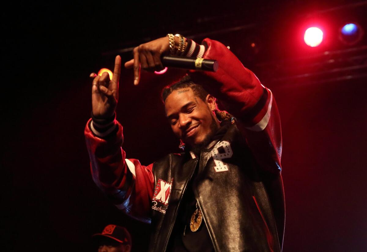 Hip-hop singer Fetty Wap performs in Indianapolis last month.