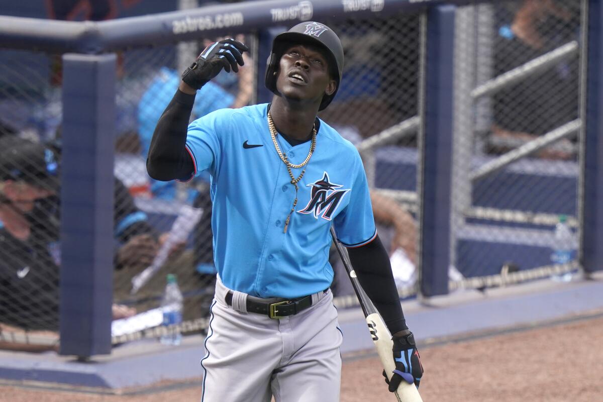Miami Marlins' Jazz Chisholm Jr. faces player he was traded for, Zac Gallen