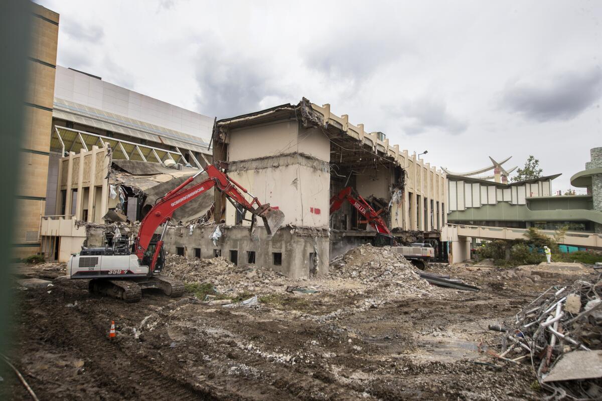 LACMA buildings being demolished 