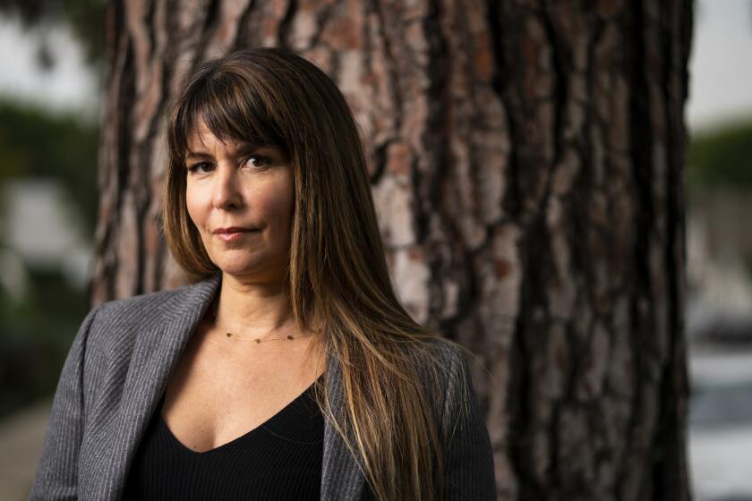 SANTA MONICA, CALIF. - JANUARY 05: American film director Patty Jenkins, who directs the limited television mini-series, "I am the Night," about the mystery surrounding the Black Dahlia murder, poses for a portrait outside her home in Santa Monica in Hollywood, on Saturday, Jan. 5, 2019 in Santa Monica, Calif. (Kent Nishimura / Los Angeles Times)