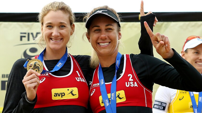 Kerri Walsh Jennings Is Headed To Fifth Olympics With New Partner April Ross Los Angeles Times