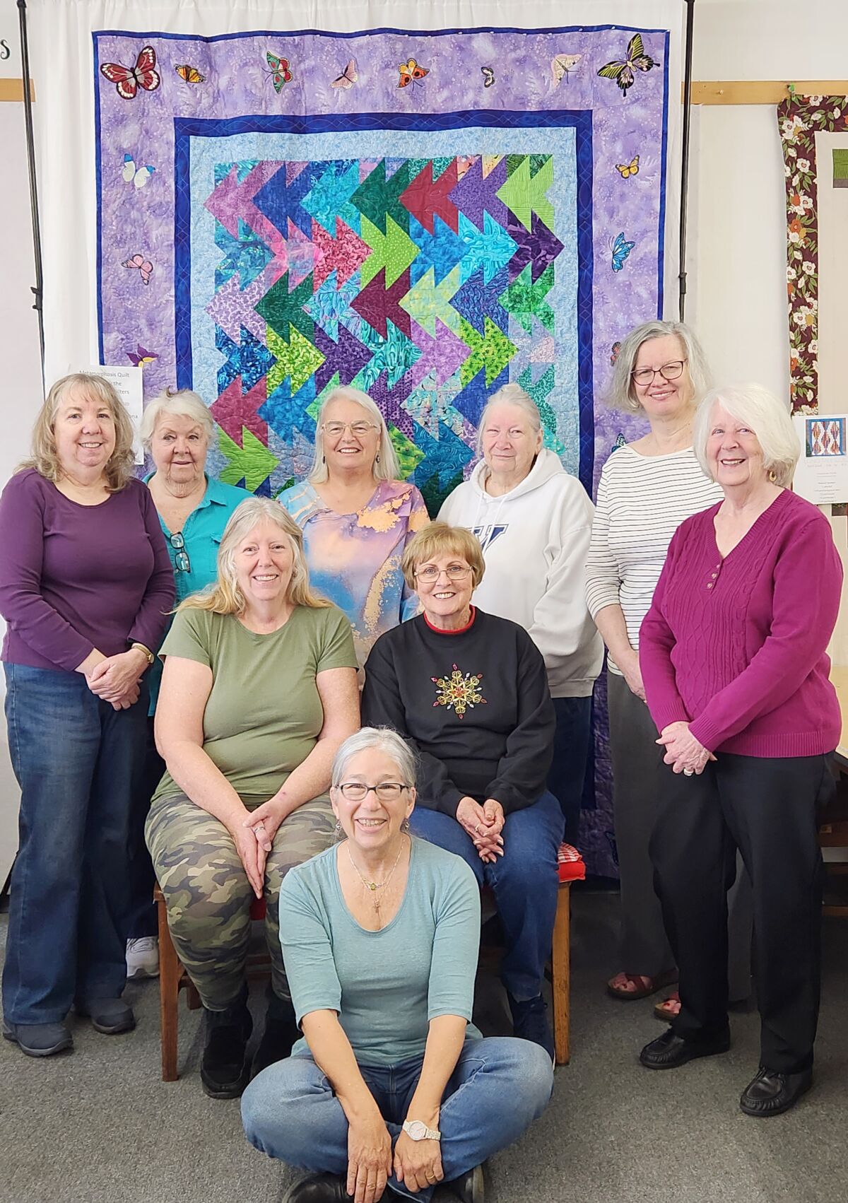 Ramona Backcountry Quilters recently donated this quilt, titled “Metamorphosis,” to the Ramona Senior Center for fundraising.
