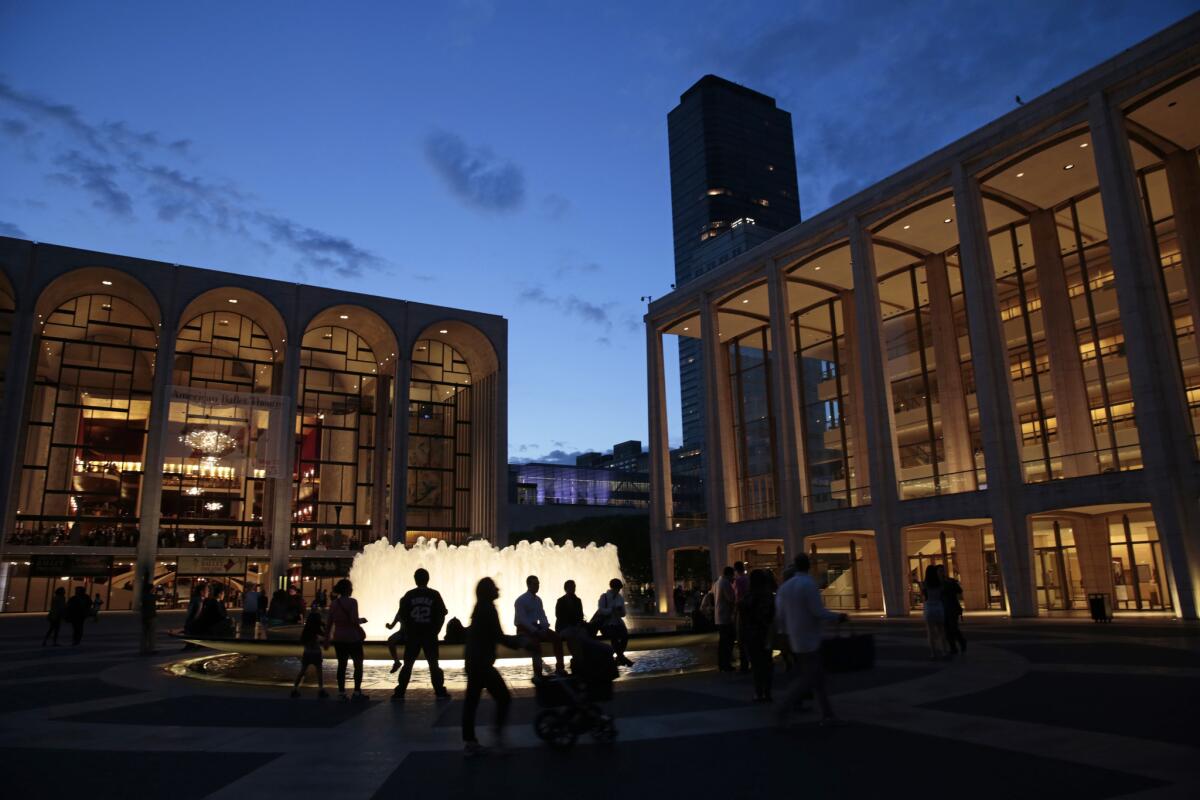 A view of Lincoln Center in New York.