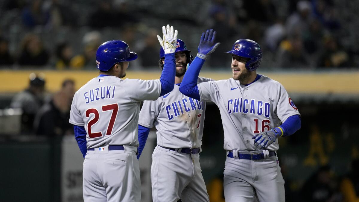 Patrick Wisdom Homers Twice against Brewers 