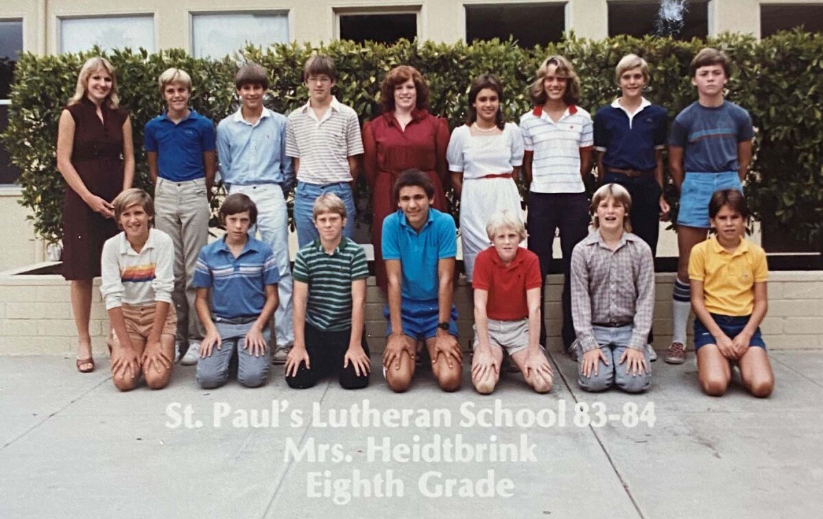 In 1984, Stephen Grebing, back row, third from left.