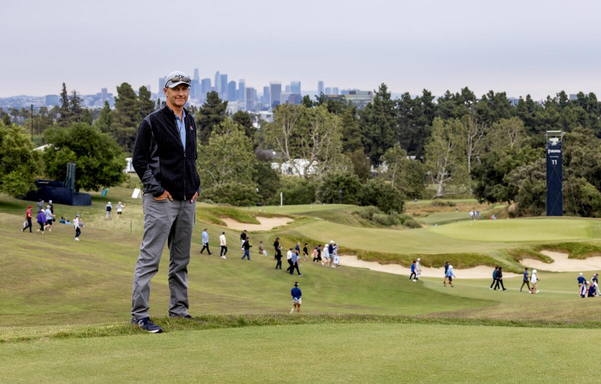 Gil Hanse stands on the grounds of the Los Angeles Country Club, host of the 2023 U.S. Open.
