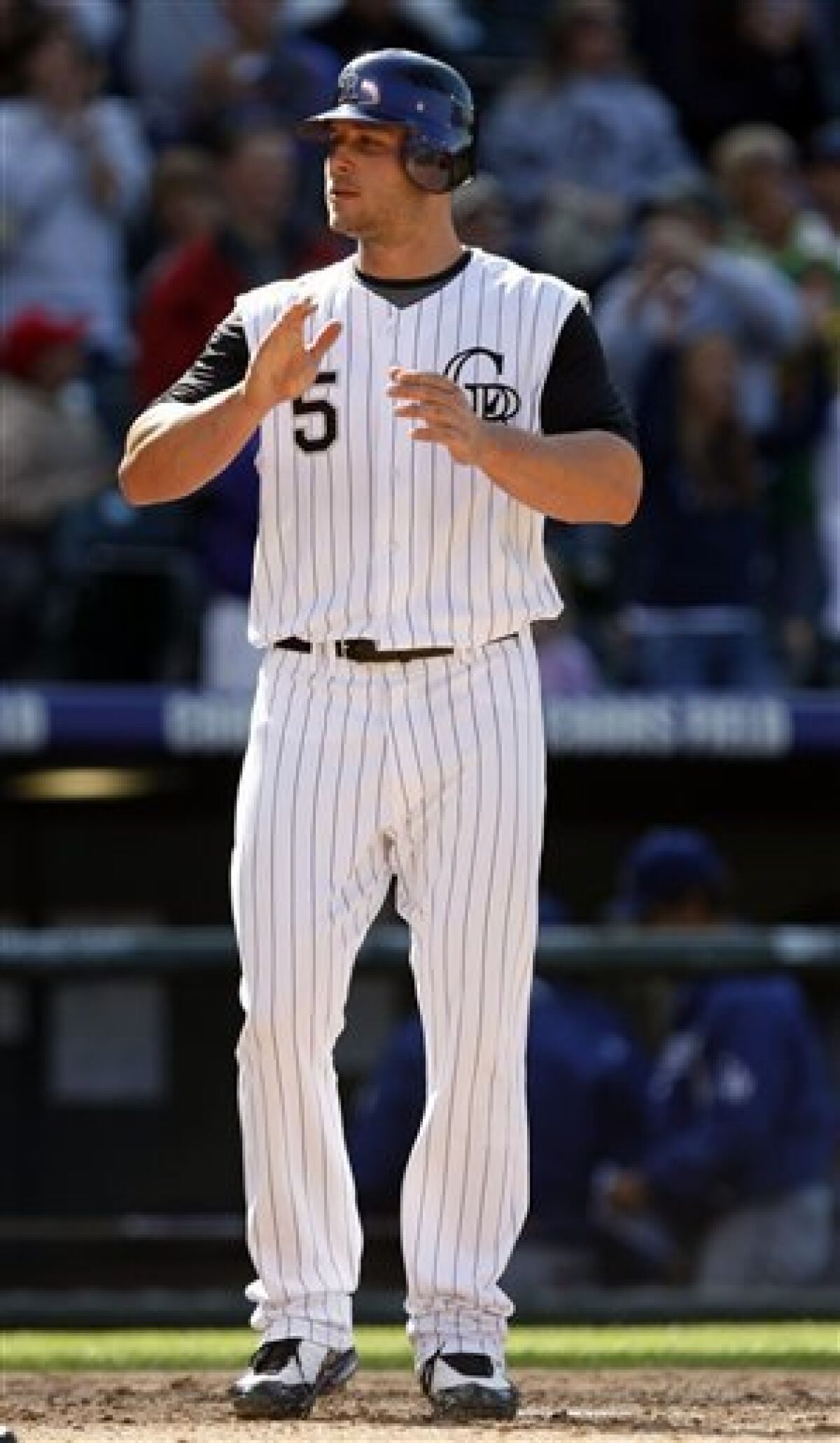 Matt Holliday when he was with the Rockies  Colorado rockies baseball,  Rockies baseball, Colorado rockies