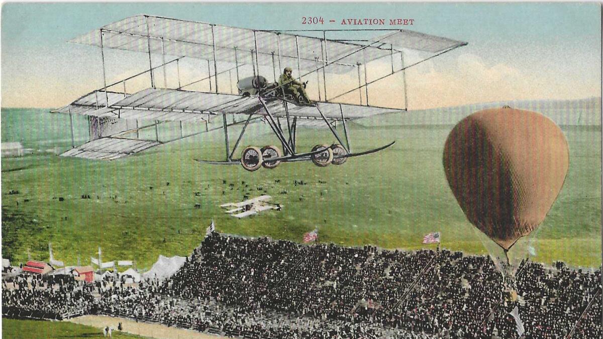 Early 1900s France postcard photo of amateur's biplane Early 1900s France postcard photo of amateur's biplane