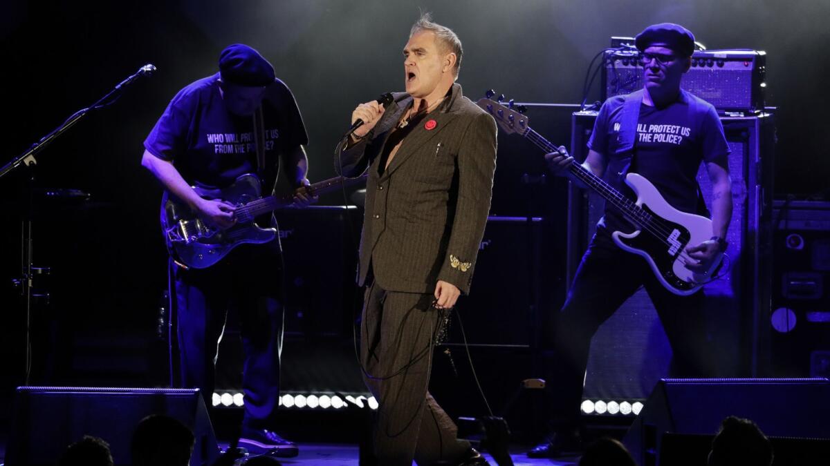 Morrissey, seen performing at the Hollywood Bowl in 2017, is heading to Broadway.