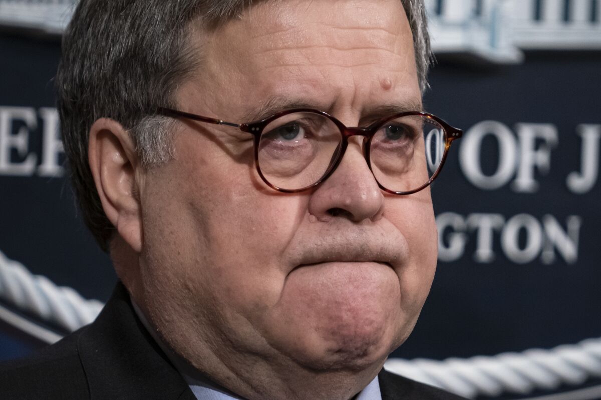Atty. Gen. William Barr said he doesn't plan to criminally investigate former President Obama or former Vice President Joe Biden for wrongdoing involving the Russia investigation, which President Trump has alleged.