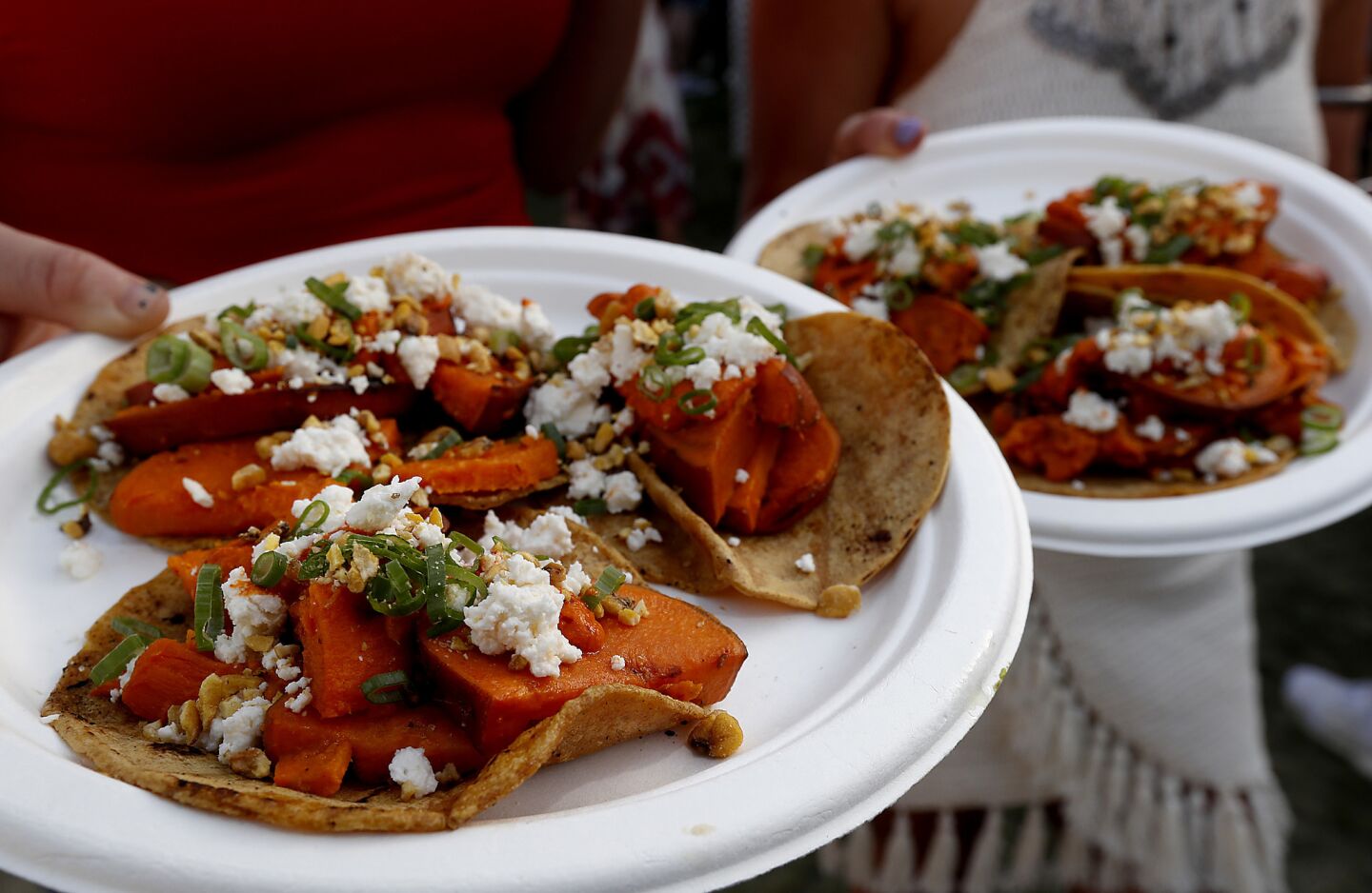 Guerrilla Tacos offers sweet potato tacos at the 2018 Coachella Valley Music and Arts Festival.