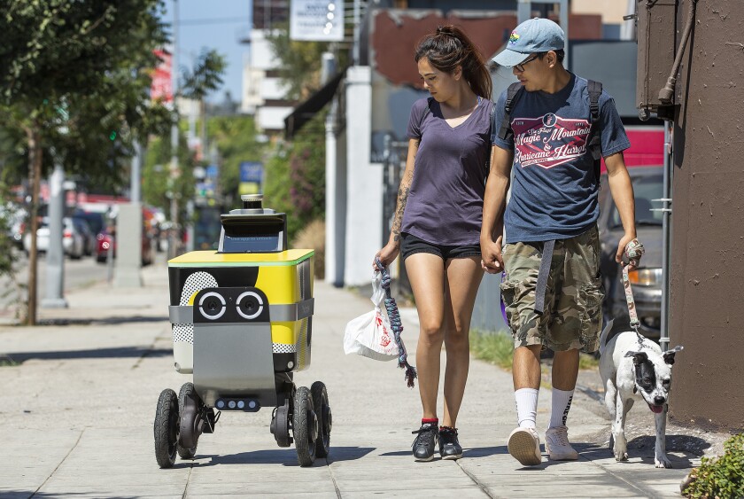 Postmates plans to use its Serve robots to make deliveries in Los Angeles — if it can get them to work reliably.