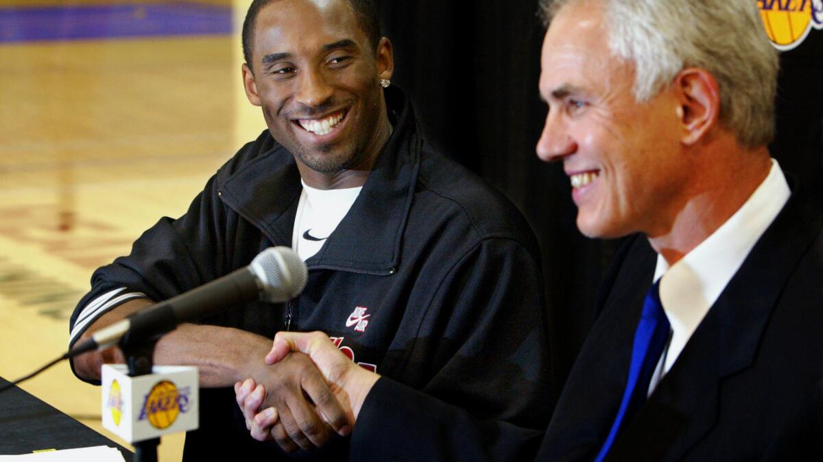 Mitch Kupchak says Lakers may retire both '8' and '24 for Kobe Bryant -  Los Angeles Times