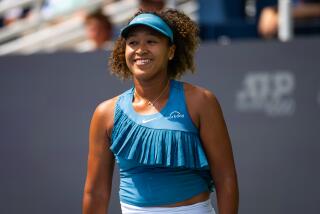 Naomi Osaka smiles at the Cincinnati Open