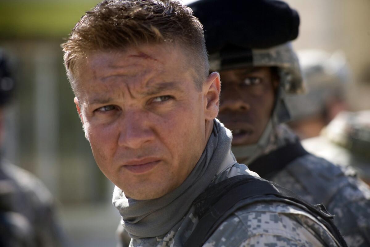 Jeremy Renner, left, and Anthony Mackie in “The Hurt Locker” (2009).