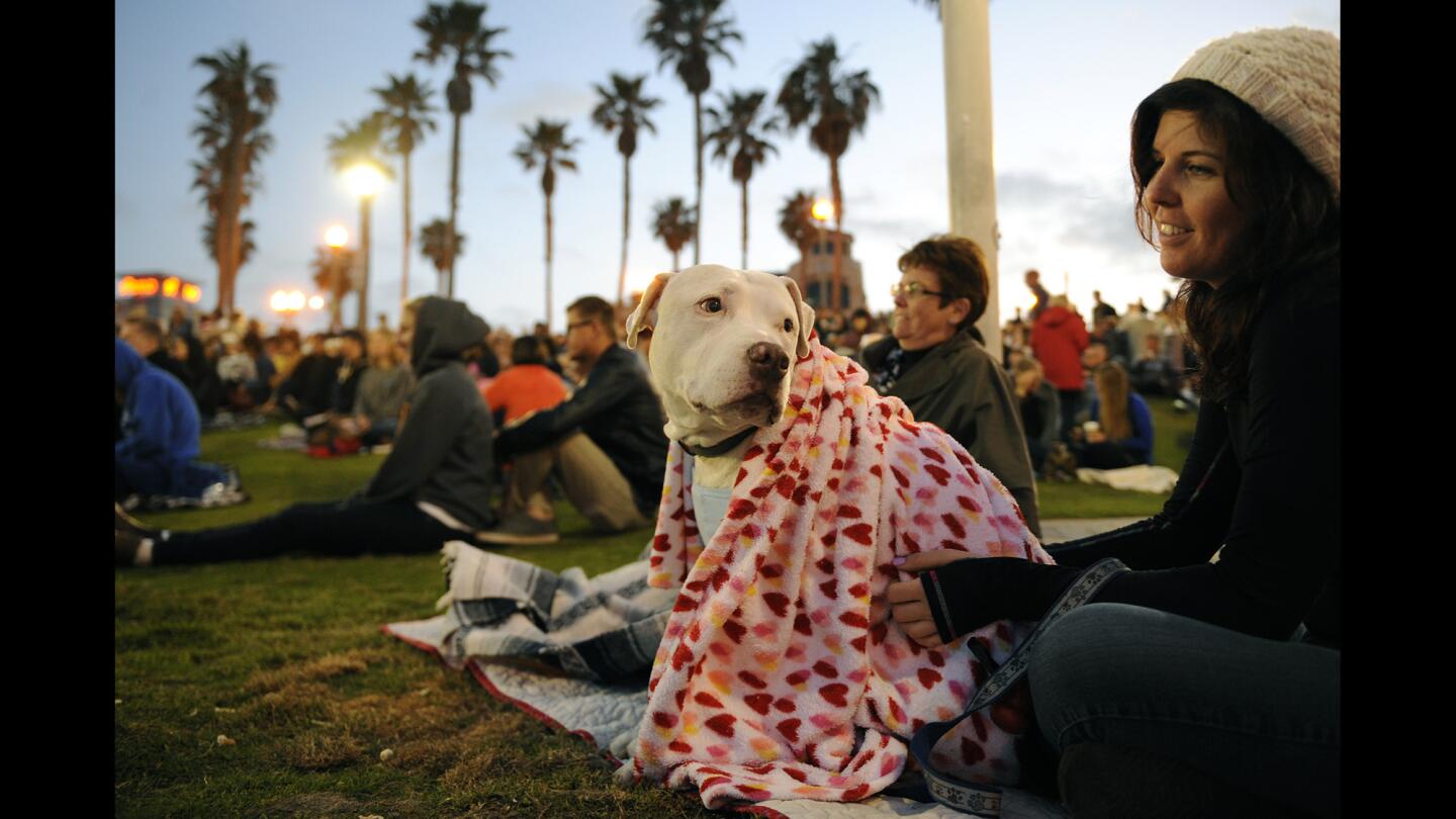 Easter sunrise service in Huntington Beach