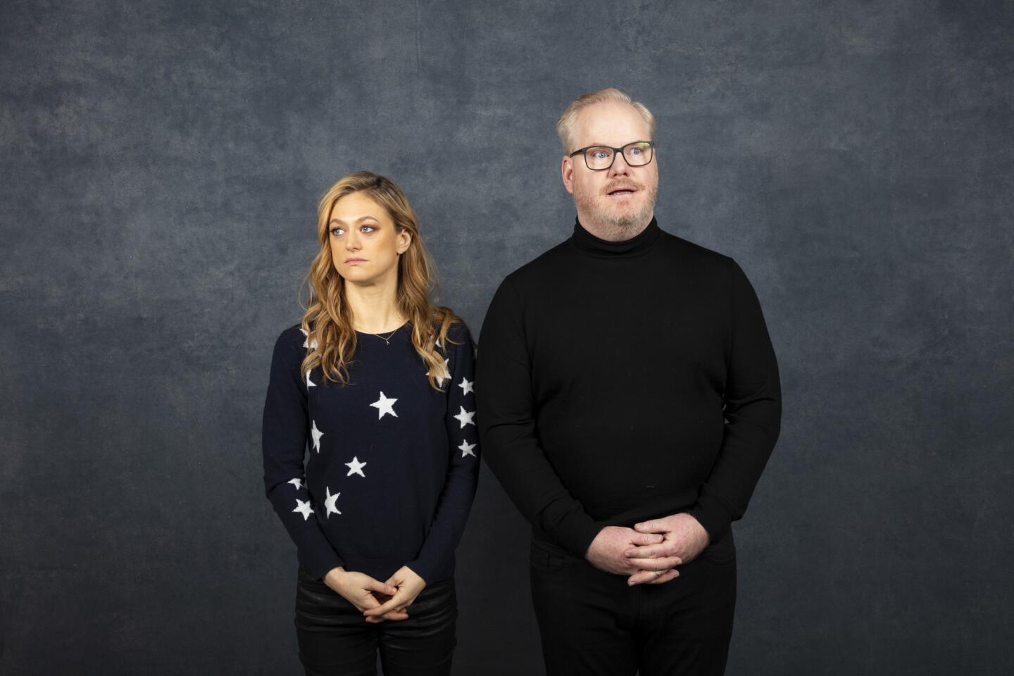 Actors Marin Ireland and Jim Gaffigan from the film "Light from Light."