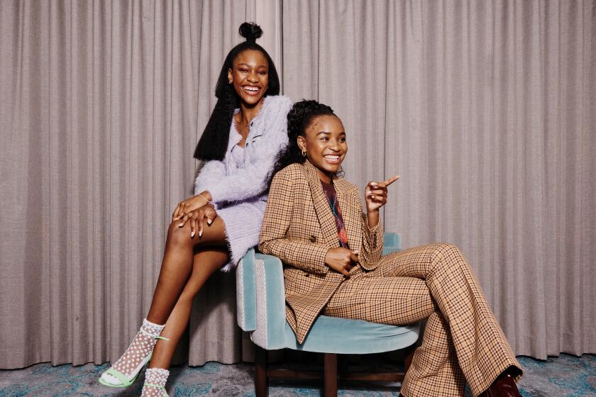 L to R Portrait of actresses Demi Singleton and Saniyya Sidney. (PHOTOGRAPH BY ADAM AMENGUAL / FOR THE TIMES)