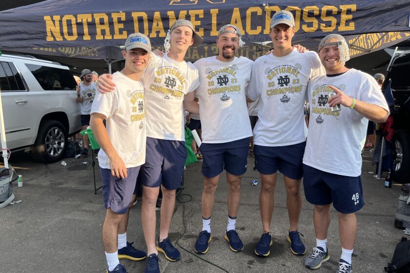 TPHS lacrosse alum who played on the Notre Dame championship team