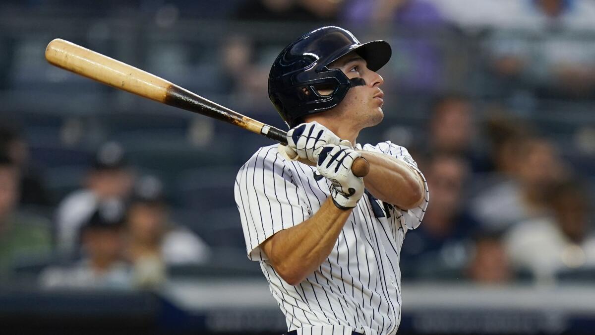 Andrew Velazquez hits his first home run for New York Yankees