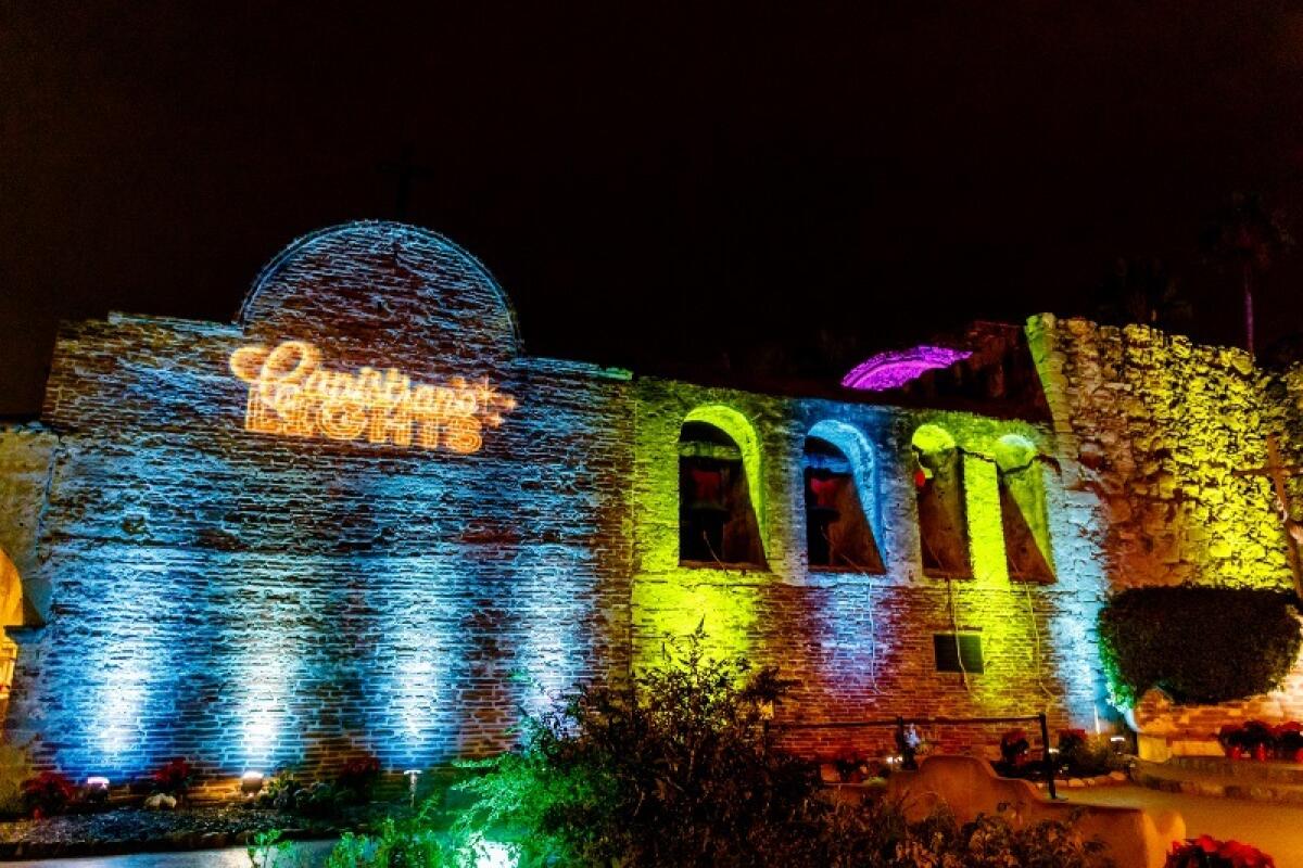 The Capistrano Lights event on display