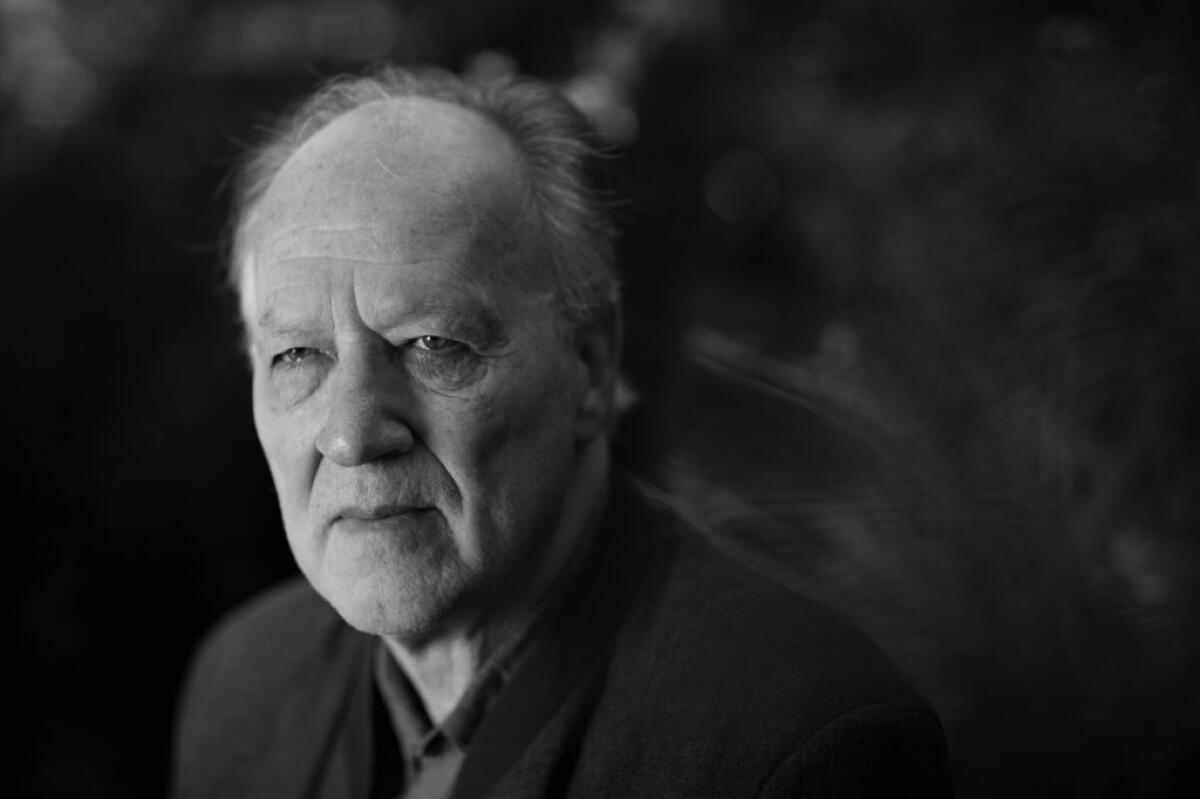 Director Werner Herzog is photographed in Los Angeles on Aug. 9, 2013.
