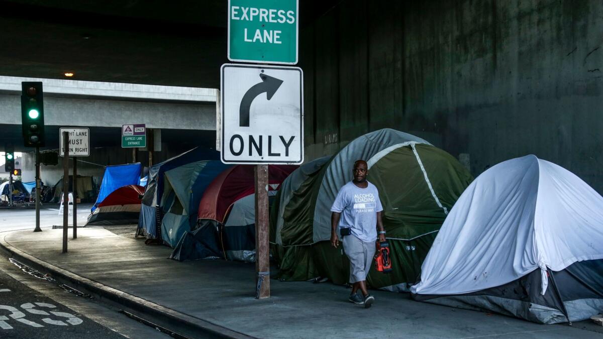 The proposed sales tax increase under Measure H would fund homeless programs if it passes Tuesday.