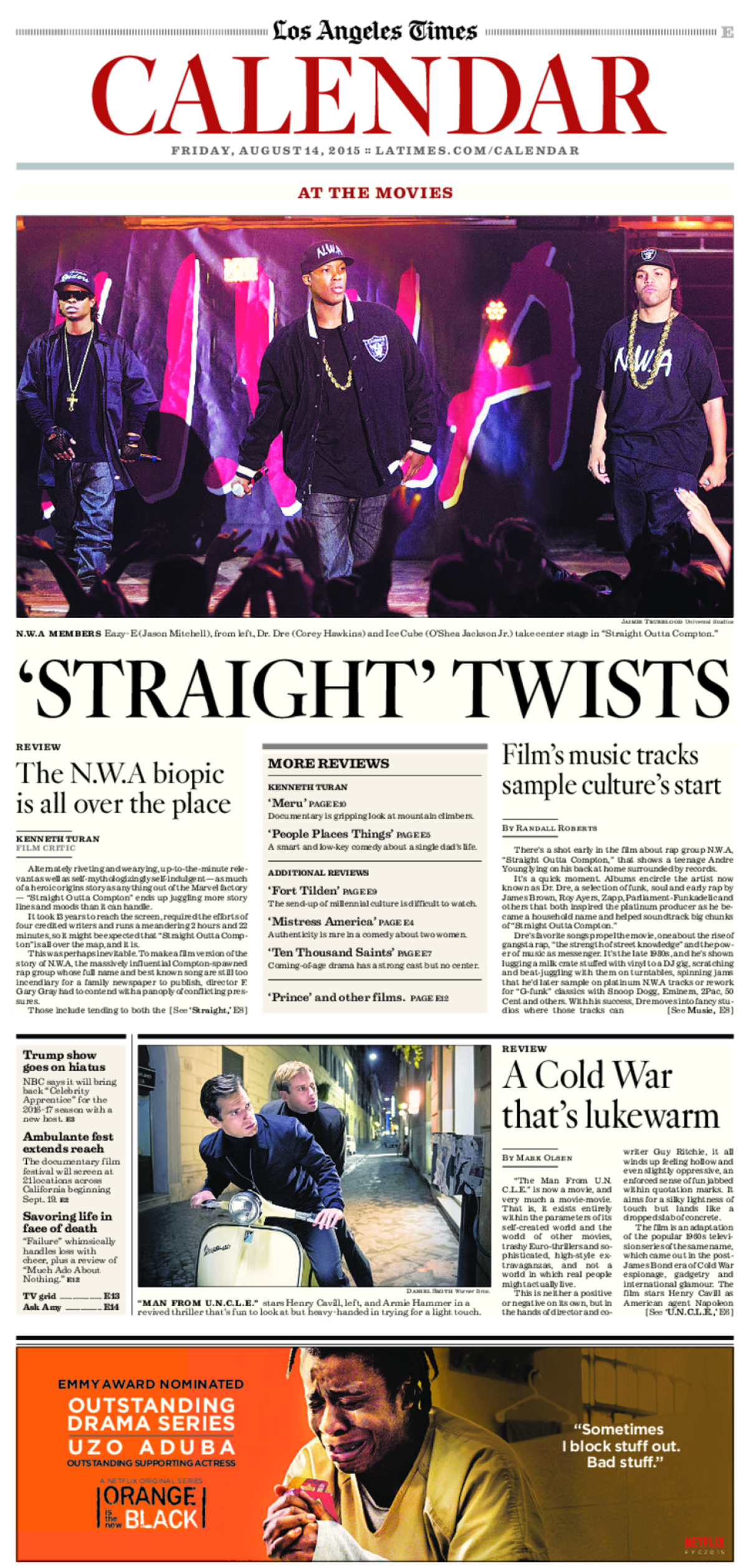 The front page