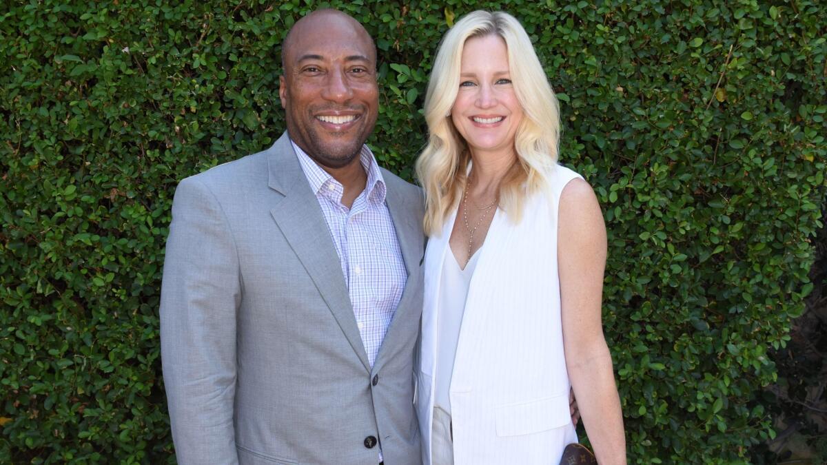 Byron Allen and Jennifer Lucas at the Rape Foundation's annual brunch on Sunday.