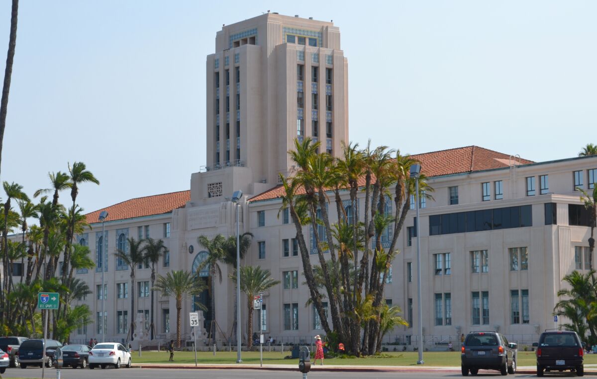 San Diego County administration building