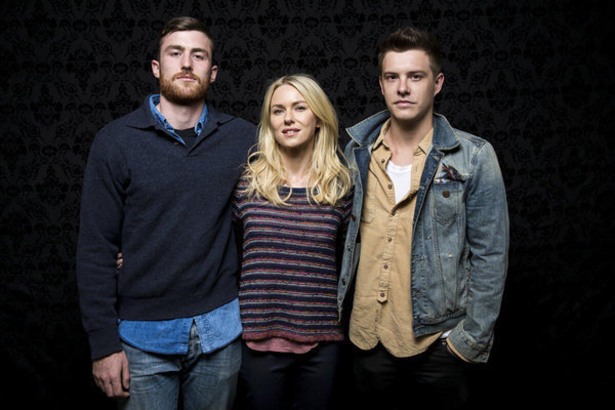 James Frecheville, Naomi Watts and Xavier Samuel, who star with Robin Wright in "Two Mothers," at the Sundance Film Festival.