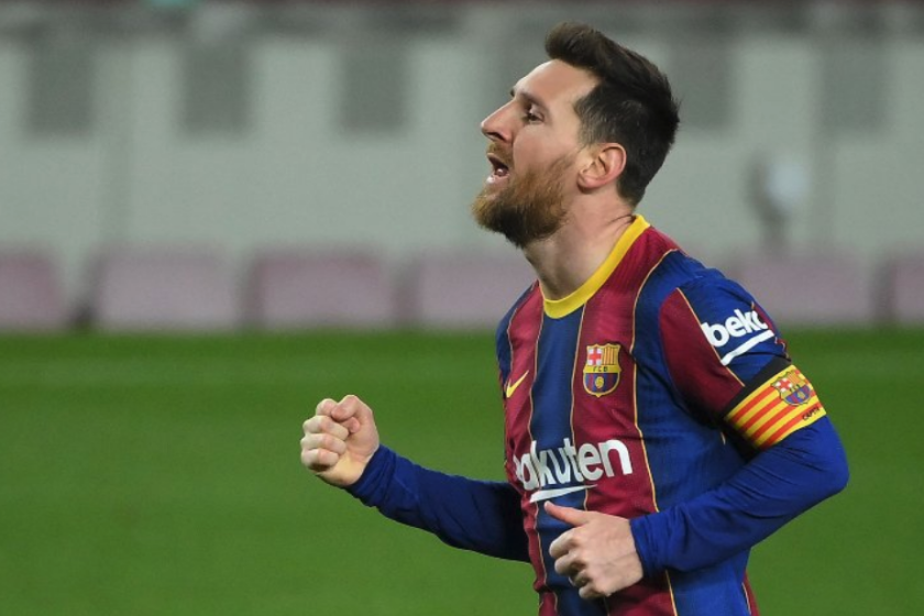 El delantero argentino del Barcelona Lionel Messi 