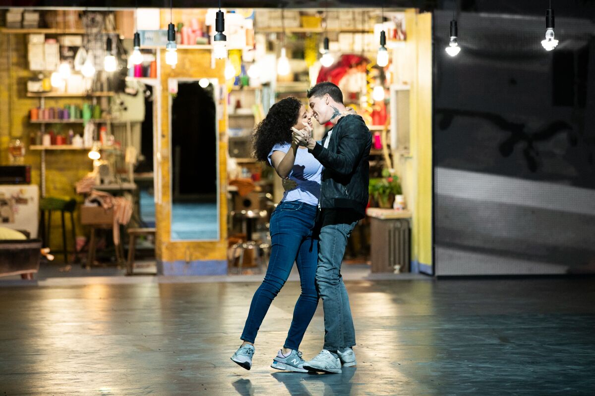 Shereen Pimentel and Isaac Powell in "West Side Story." 