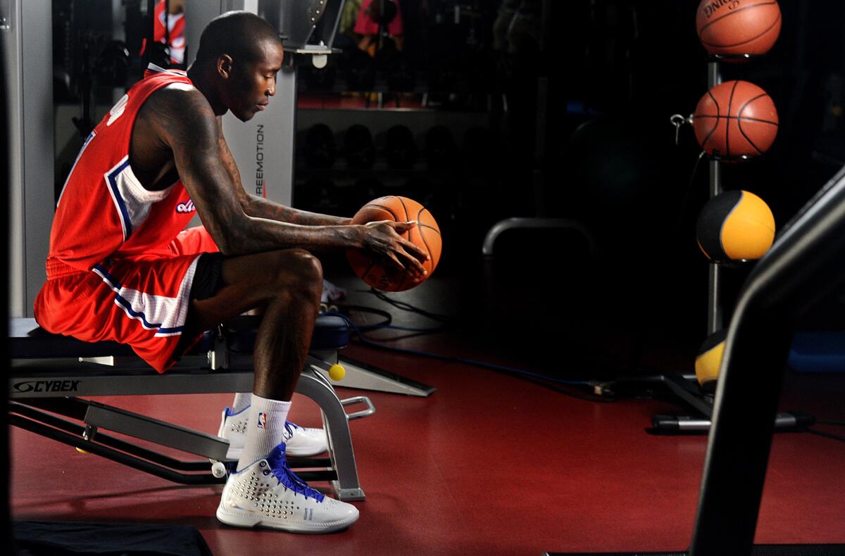 Clippers guard Jamal Crawford poses for a photo during media day last month in Playa Vista.