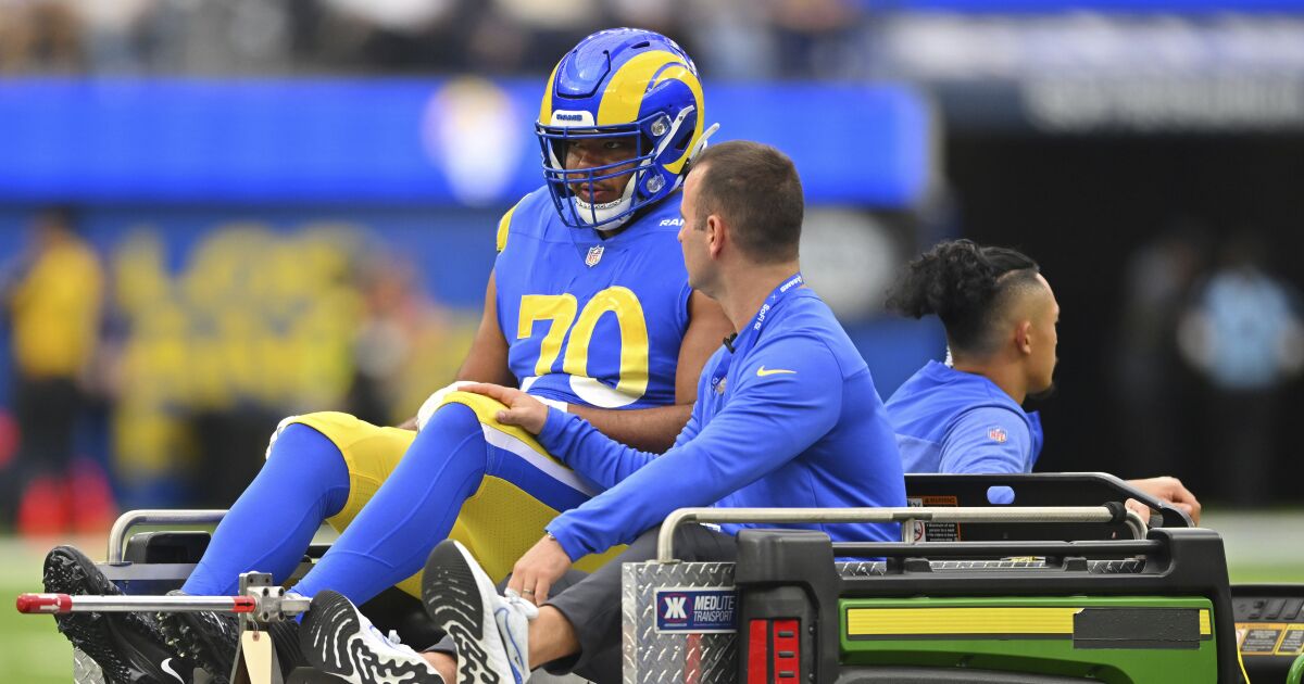 More Rams line problems: Joe Noteboom done for year as Cam Akers trade talk continues