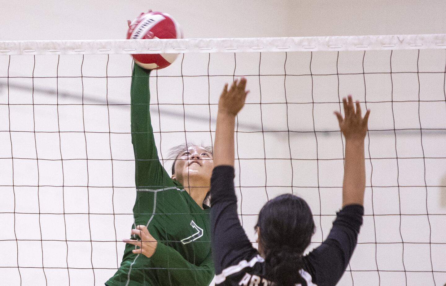 Photo Gallery: Costa Mesa vs. Artesia in a girls' volleyball match