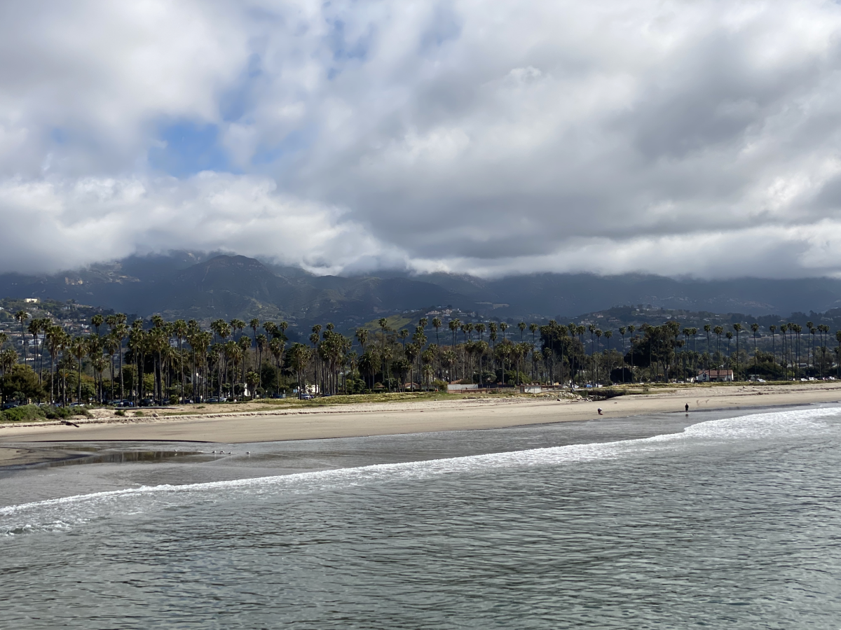 A view of Los Padres National Forest from the Santa Barbara waterfront.