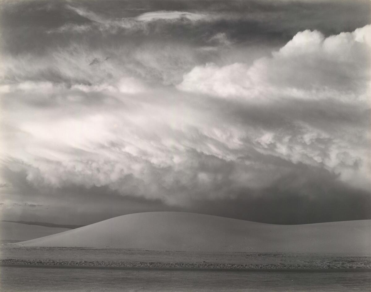 "White Sands, New Mexico," 1941, gelatin silver print. (Edward Weston / Huntington Library, Art Collections and Botanical Gardens / Center for Creative Photography, Arizona Board of Regents)