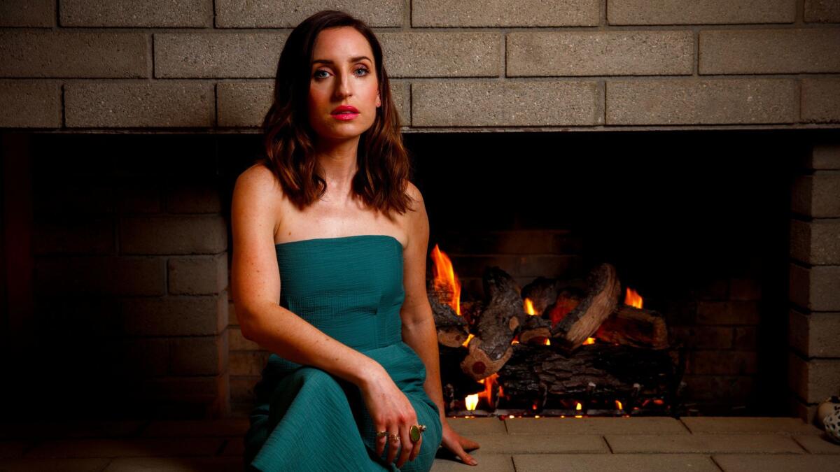 Actress and director Zoe Lister-Jones at home in Studio City. (Jay L. Clendenin / Los Angeles Times)