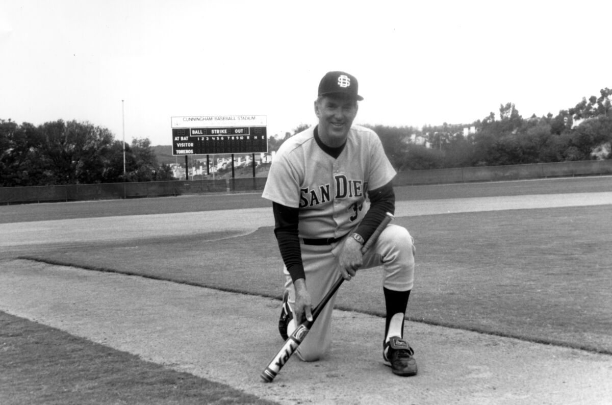 Cunningham coached Toreros baseball for 35 years, reaching the Division II College World Series twice.