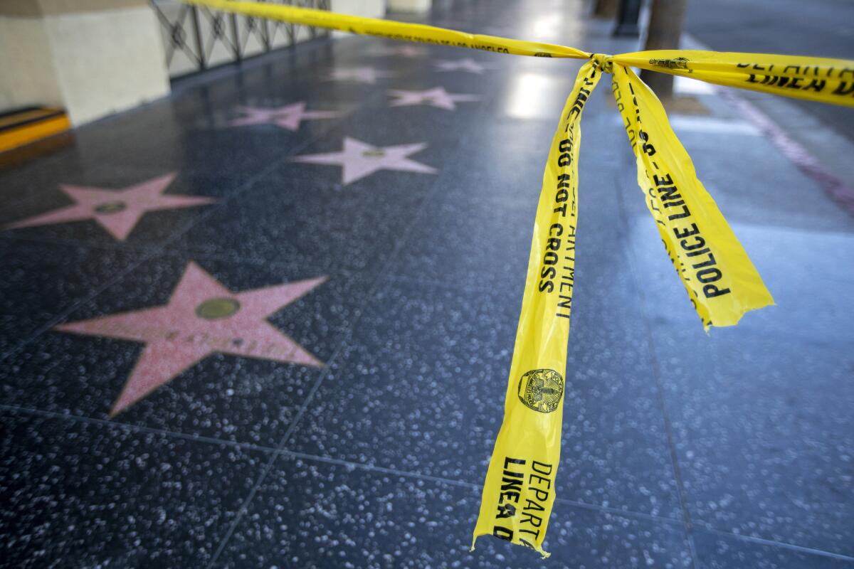 A portion of Hollywood's Walk of Fame was closed after a teenager was fatally shot early Monday morning