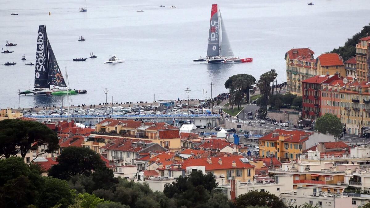 A sailing race off Nice, France, in May reveals the beauty of the setting. You can fly here for less than $600 on Air Canada.