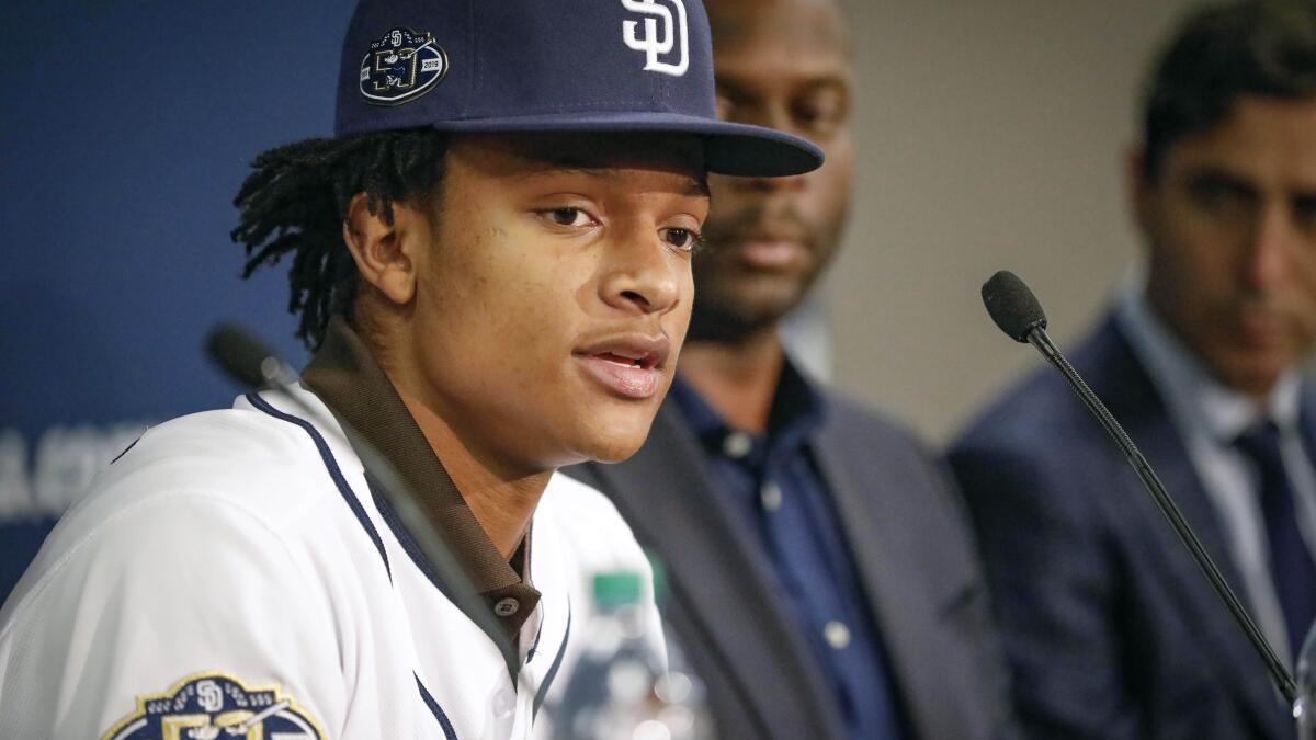 Padres prospects Robert Hassell III, CJ Abrams invited to first big league  spring training - The San Diego Union-Tribune