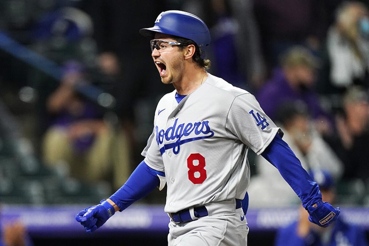 Hilarious Dodgers Austin Barnes trips rounding third on a Bellinger Single  7/13/22 