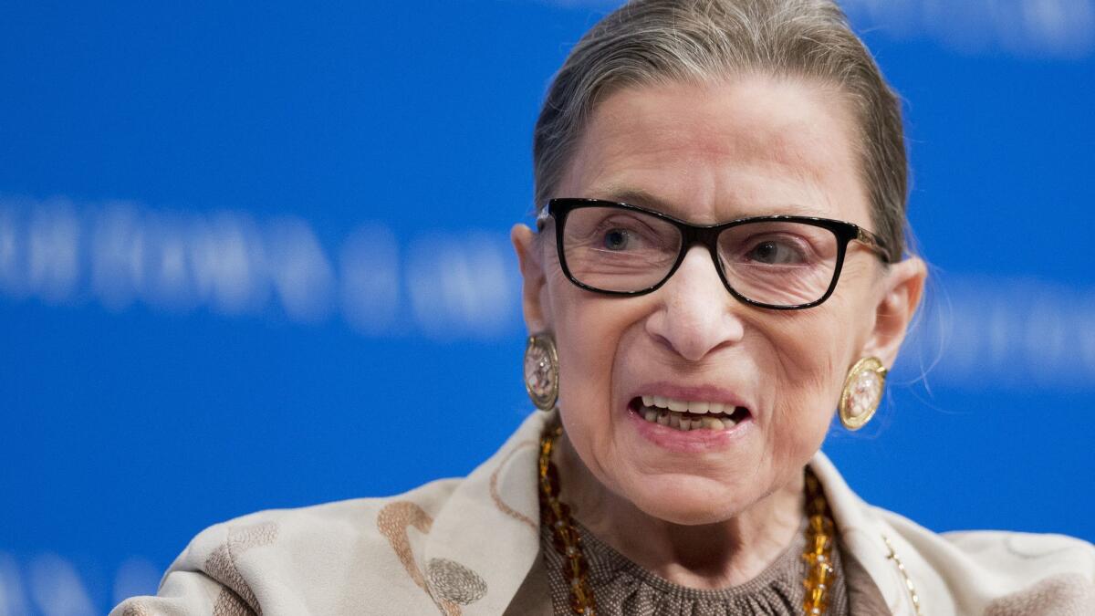Supreme Court Justice Ruth Bader Ginsburg, shown in 2015, has had cancer on two previous occasions and recovered fully.