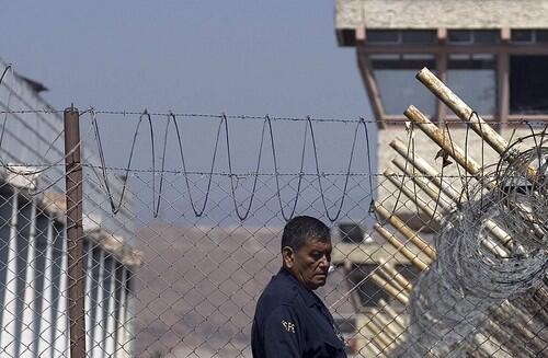 A prison guard at the La Mesa State Penitentiary.