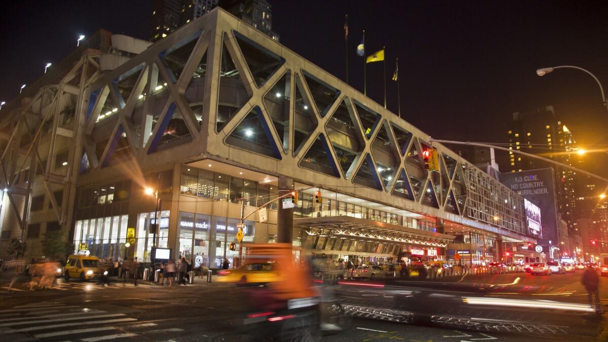 The Port Authority Bus Terminal in New York.