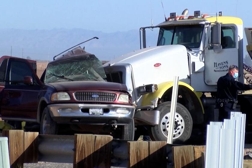 California highway crash kills at least 13 people