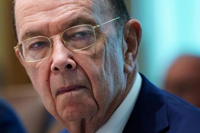 (FILES) In this file photo taken on August 16, 2018 US Commerce Secretary Wilbur Ross takes part in a Cabinet meeting in the Cabinet Room of the White House in Washington, DC. - A federal judge in New York on January 15, 2019 denied President Donald Trump's administration's bid to reinstate a citizenship question in the US Census. The ruling, seen as a win for Democrats and immigration rights groups, still could be taken up by the US Supreme Court. Rights groups and several US states and cities opposed the move by Commerce Secretary Wilbur Ross to add the question to the 2020 census.Opponents of the question, removed from the Census for 60 years, said it was an effort by the administration to discourage illegal immigration. (Photo by MANDEL NGAN / AFP)MANDEL NGAN/AFP/Getty Images ** OUTS - ELSENT, FPG, CM - OUTS * NM, PH, VA if sourced by CT, LA or MoD **