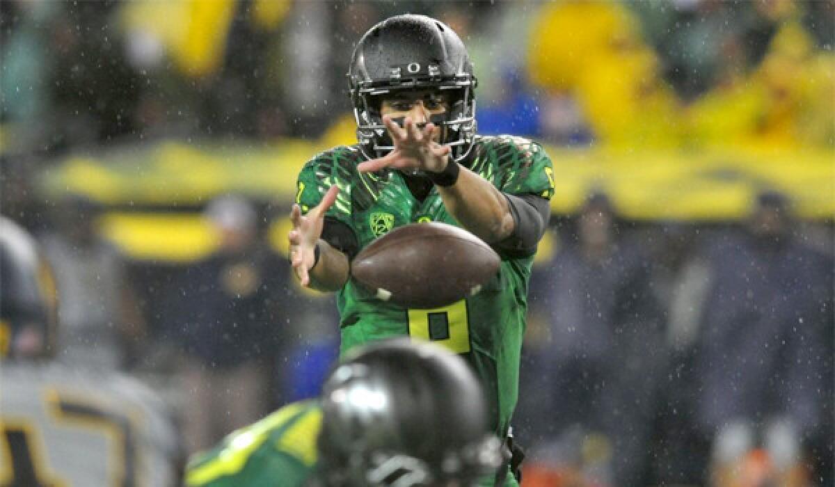 Marcus Mariota has the Oregon firmly situated at No. 3 behind Alabama (No. 2) and Stanford (No. 1) before the Ducks travel to Boulder, Colo. to face the Buffaloes.